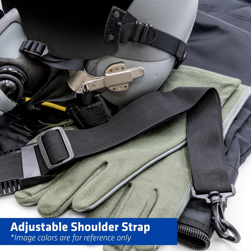 FlyBoys - Jumbo Helmet Bag - Ultra-Durable - Maximum Protection - Shock Absorption - Water Resistant - 7 Storage Pockets - Padded Handles - FOD Prevention - Green - Image 5